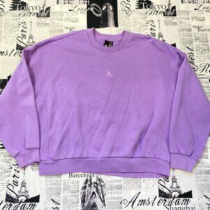 Adidas 08/22 All Szn purple lilac pastel sweatshirt pullover fleece sweater